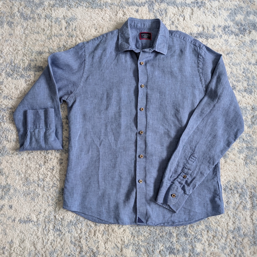 UNTUCKit Ravines Linen Shirt Men's Medium